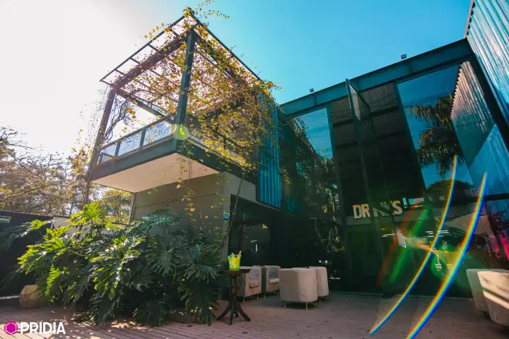 Espaço parceiro da Connect Fun montado para evento
